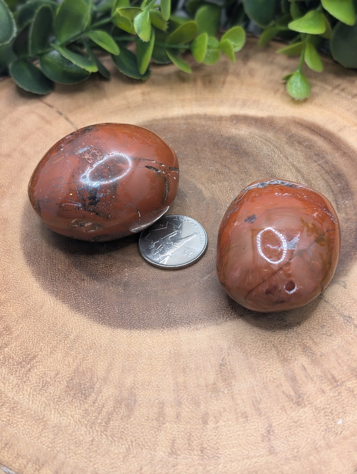 Red Jasper Palm Stone