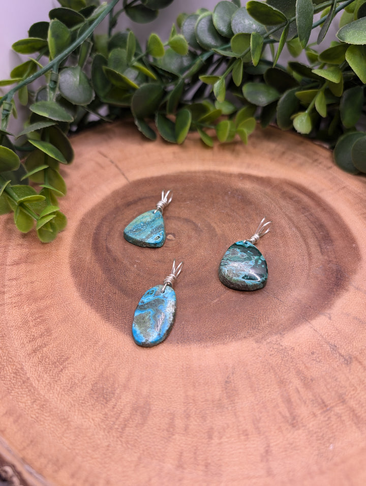 Chrysocolla Malachite Pendant