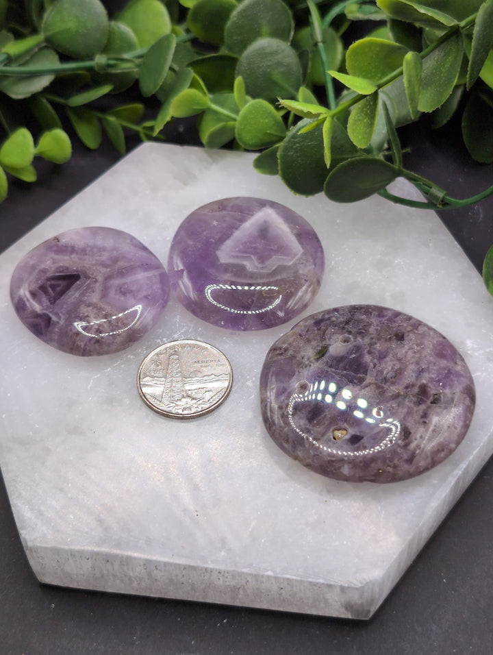 Amethyst Dogtooth (Chevron) Premium Palm Stones