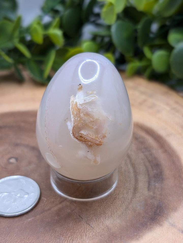 Flower Agate Egg #3