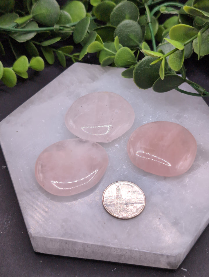 Rose Quartz Palm Stones