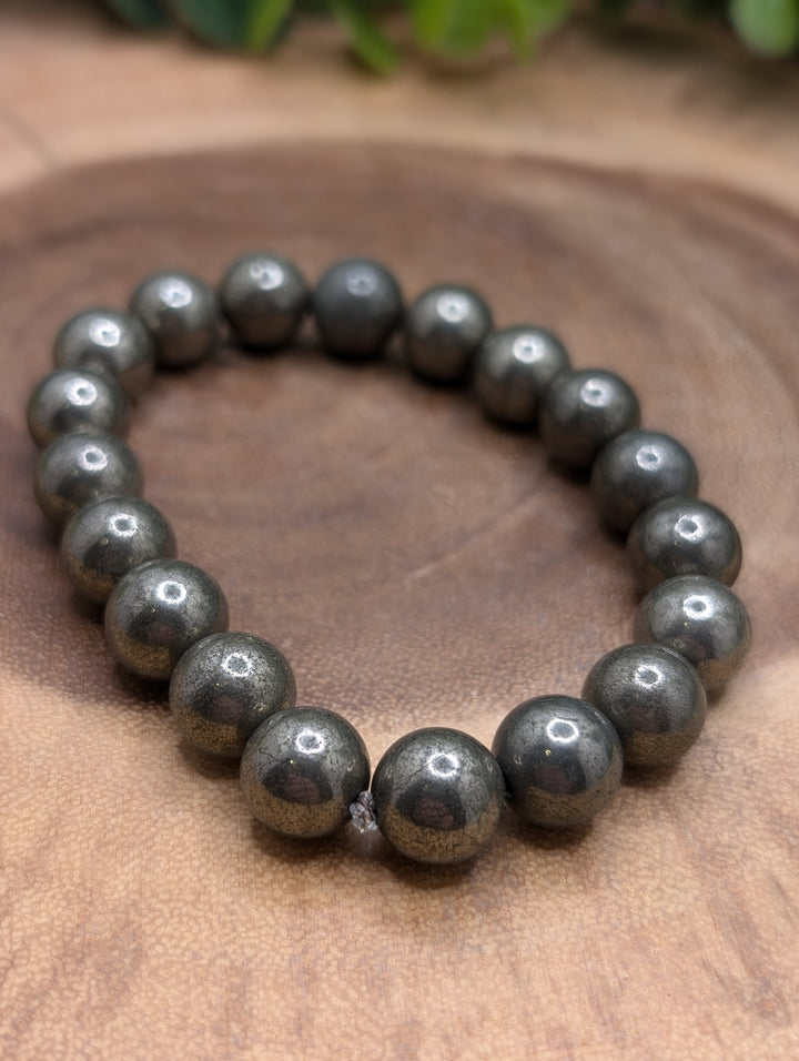 Pyrite 10mm Bracelet