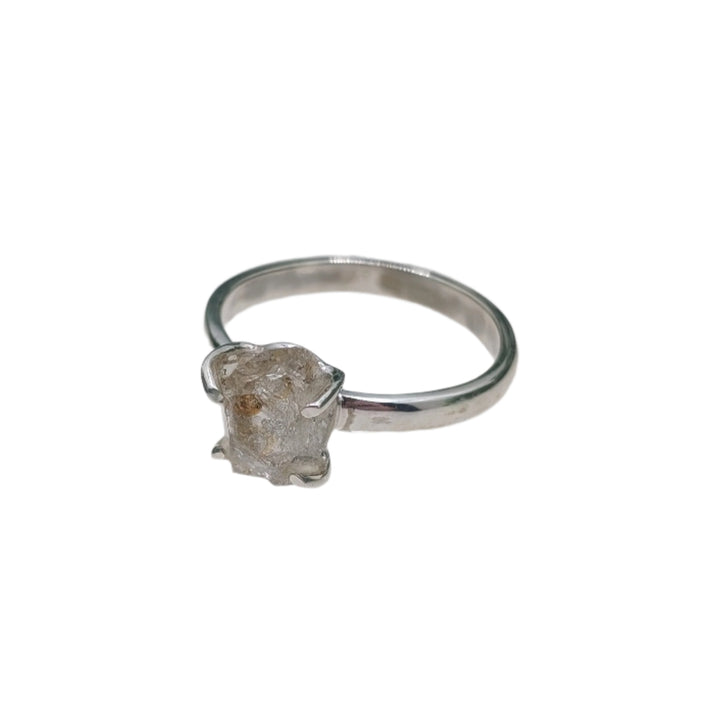 Petroleum Herkimer Diamond Ring Size 8