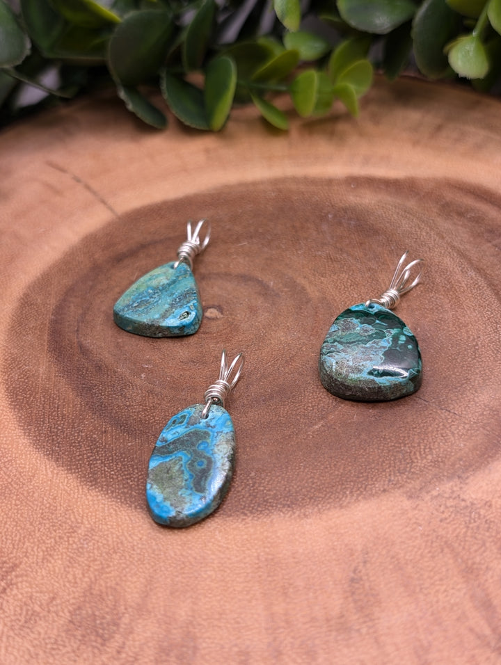 Chrysocolla Malachite Pendant