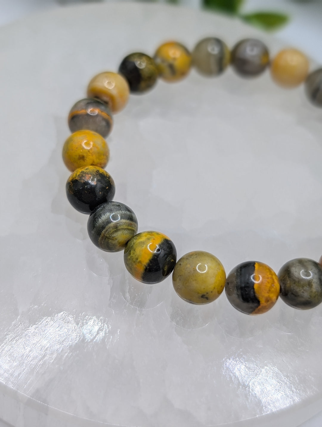 Bumble Bee Jasper 8mm Bracelet