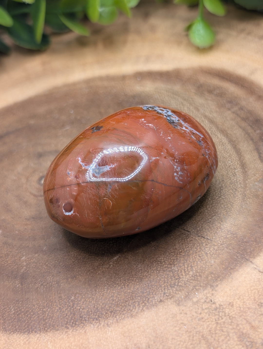 Red Jasper Palm Stone