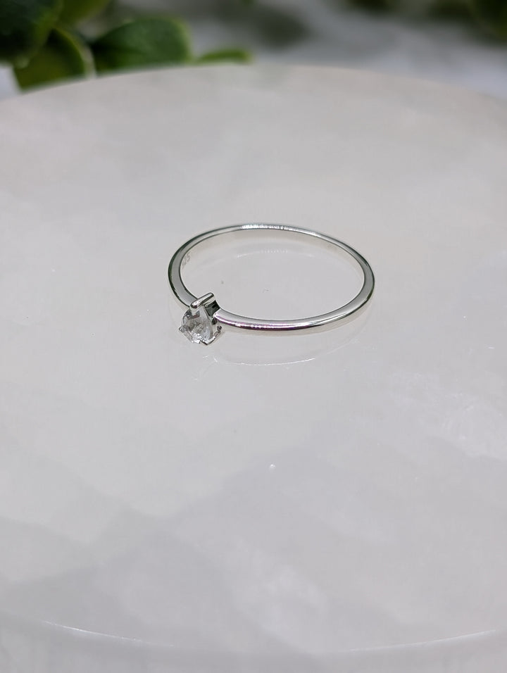 Crystal Quartz Sterling Silver Ring