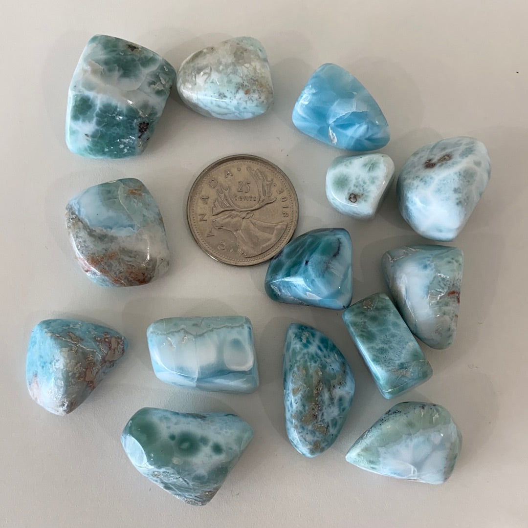 Larimar High Quality Tumbled Stone