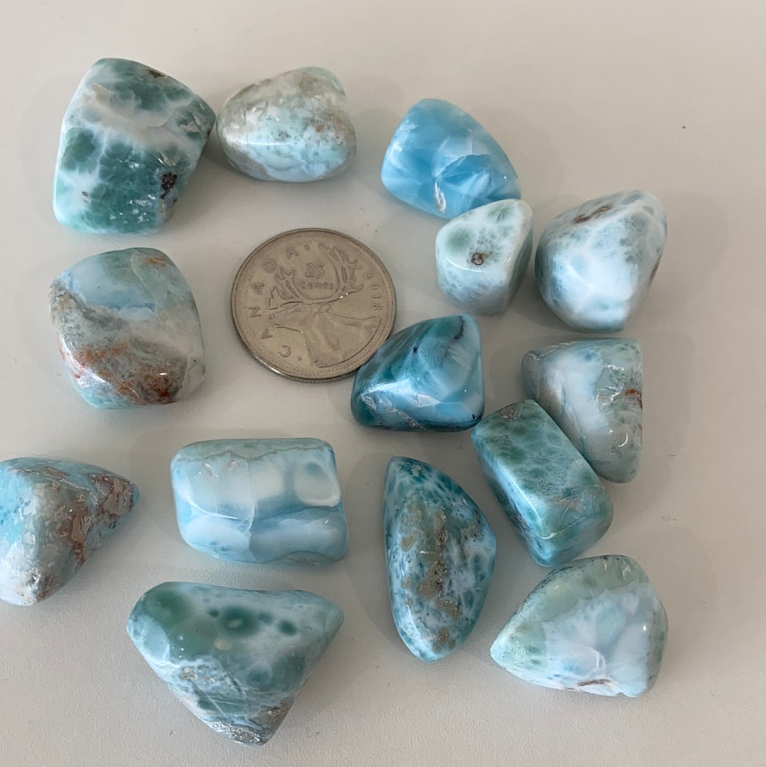 Larimar High Quality Tumbled Stone