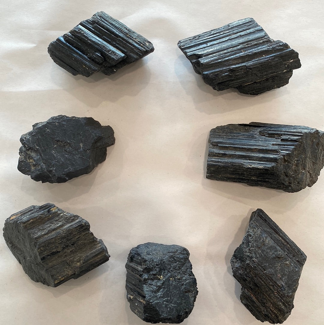 Black Tourmaline Rough Cut