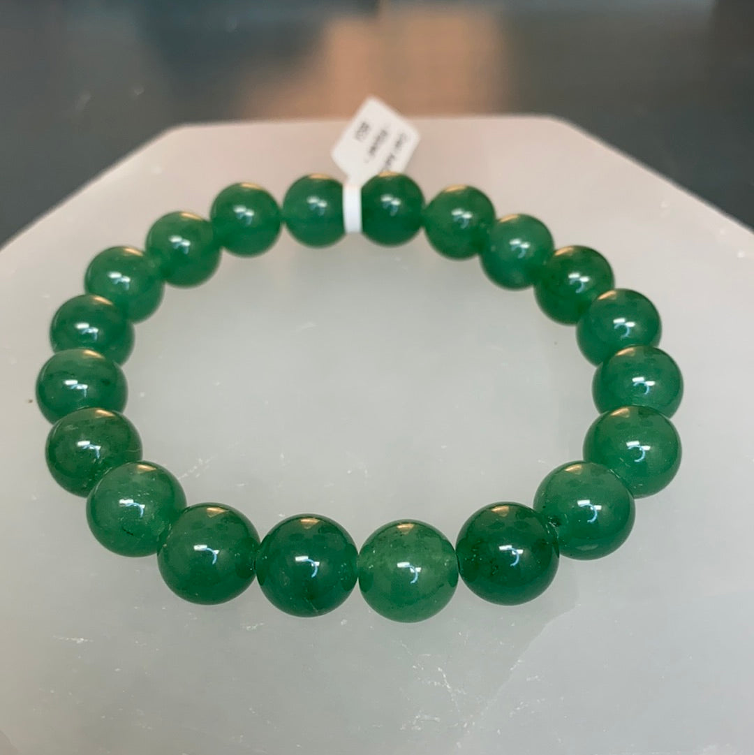 Green Aventurine Round Beaded Bracelet