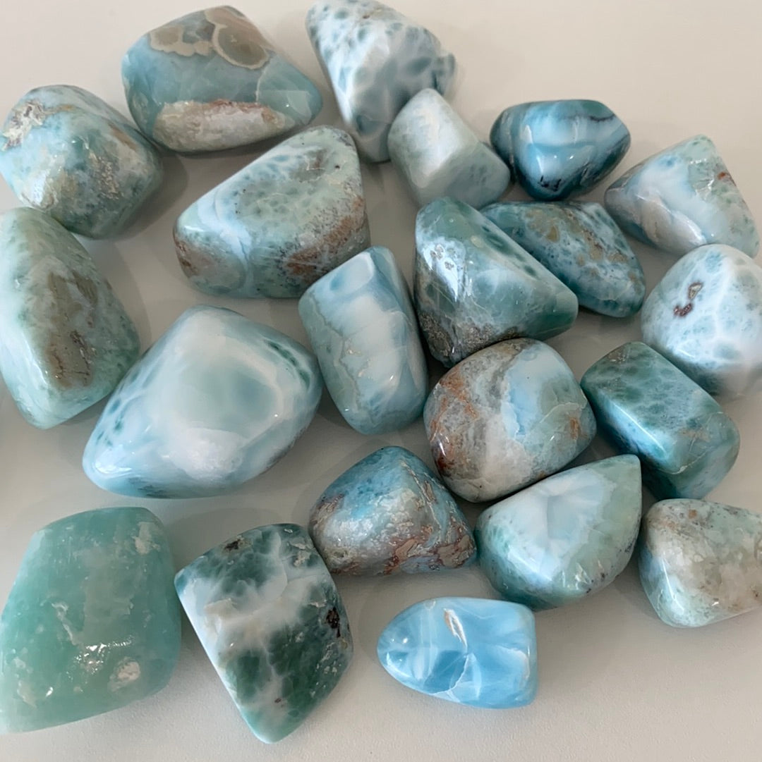 Larimar High Quality Tumbled Stone