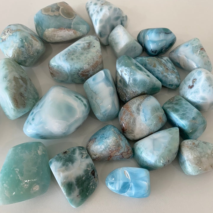 Larimar High Quality Tumbled Stone