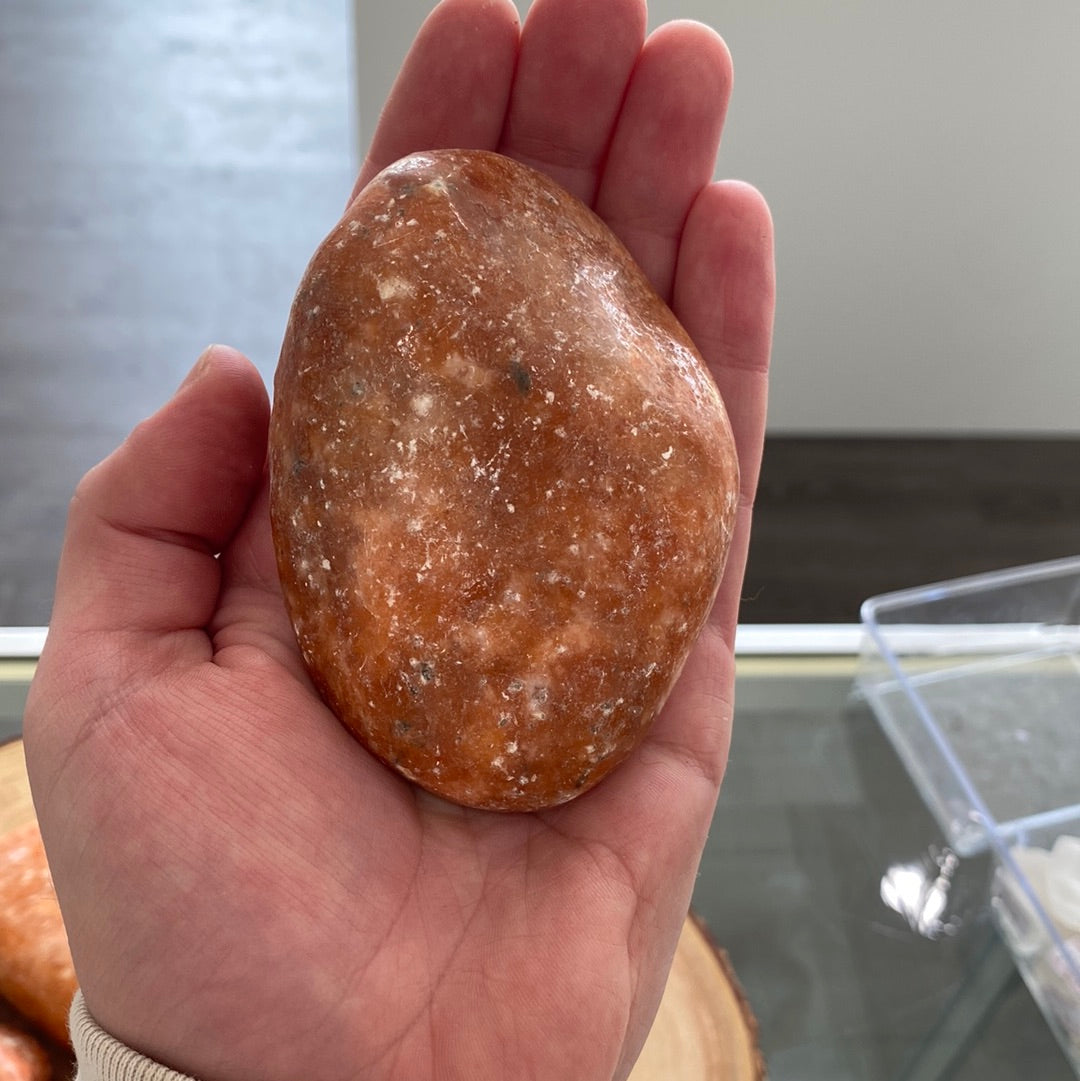 Jumbo Tumbled Orange Calcite