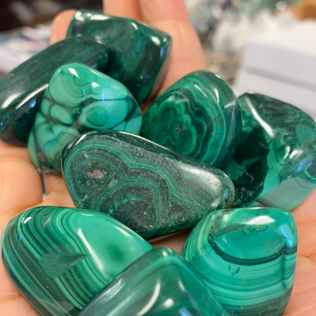 Malachite Tumbled Stones