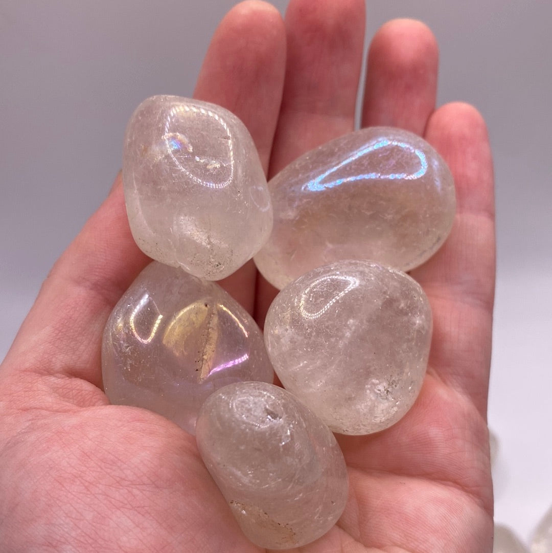 Aura Quartz Tumbled Stone (L)