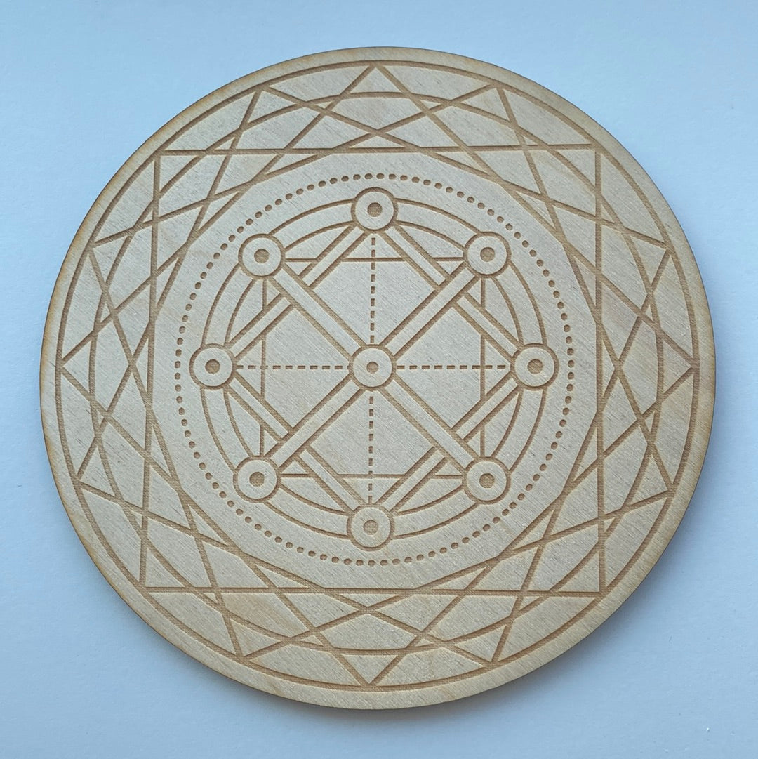 6” Double Square Crystal Grid