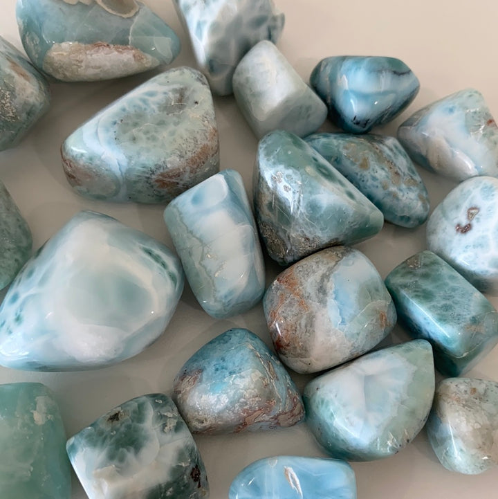 Larimar High Quality Tumbled Stone