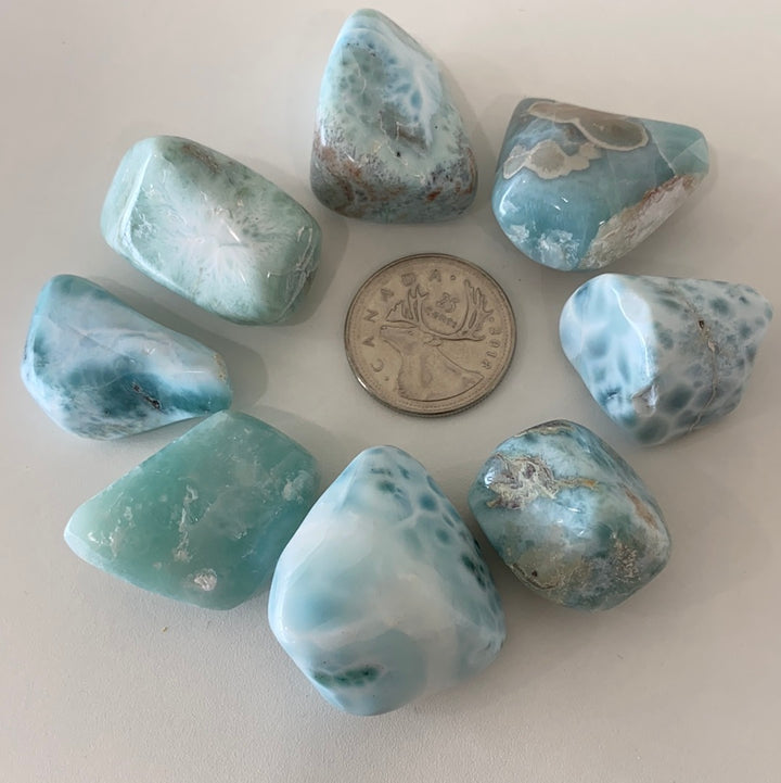 Larimar High Quality Tumbled Stone