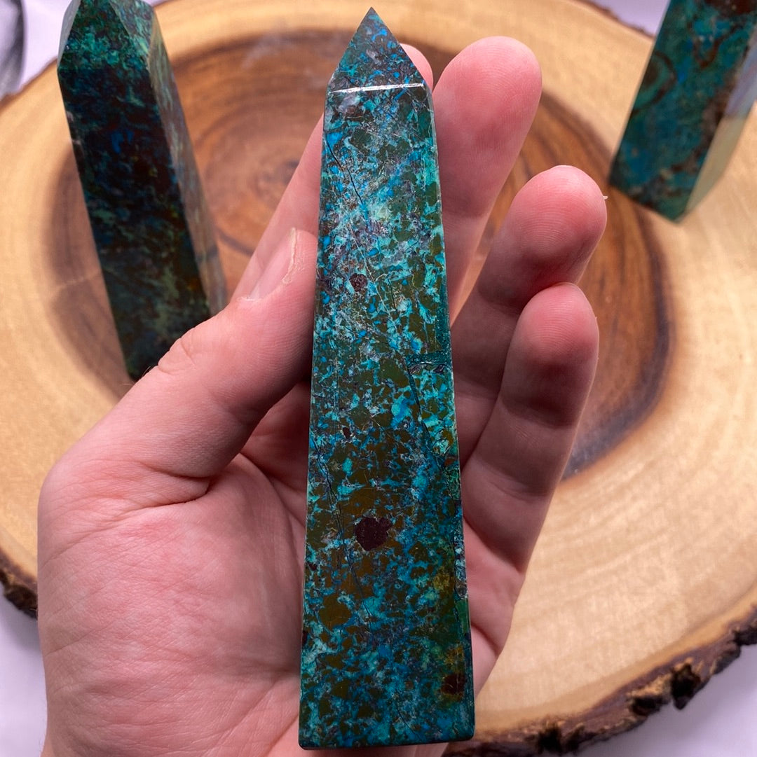 Chrysocolla Obelisk