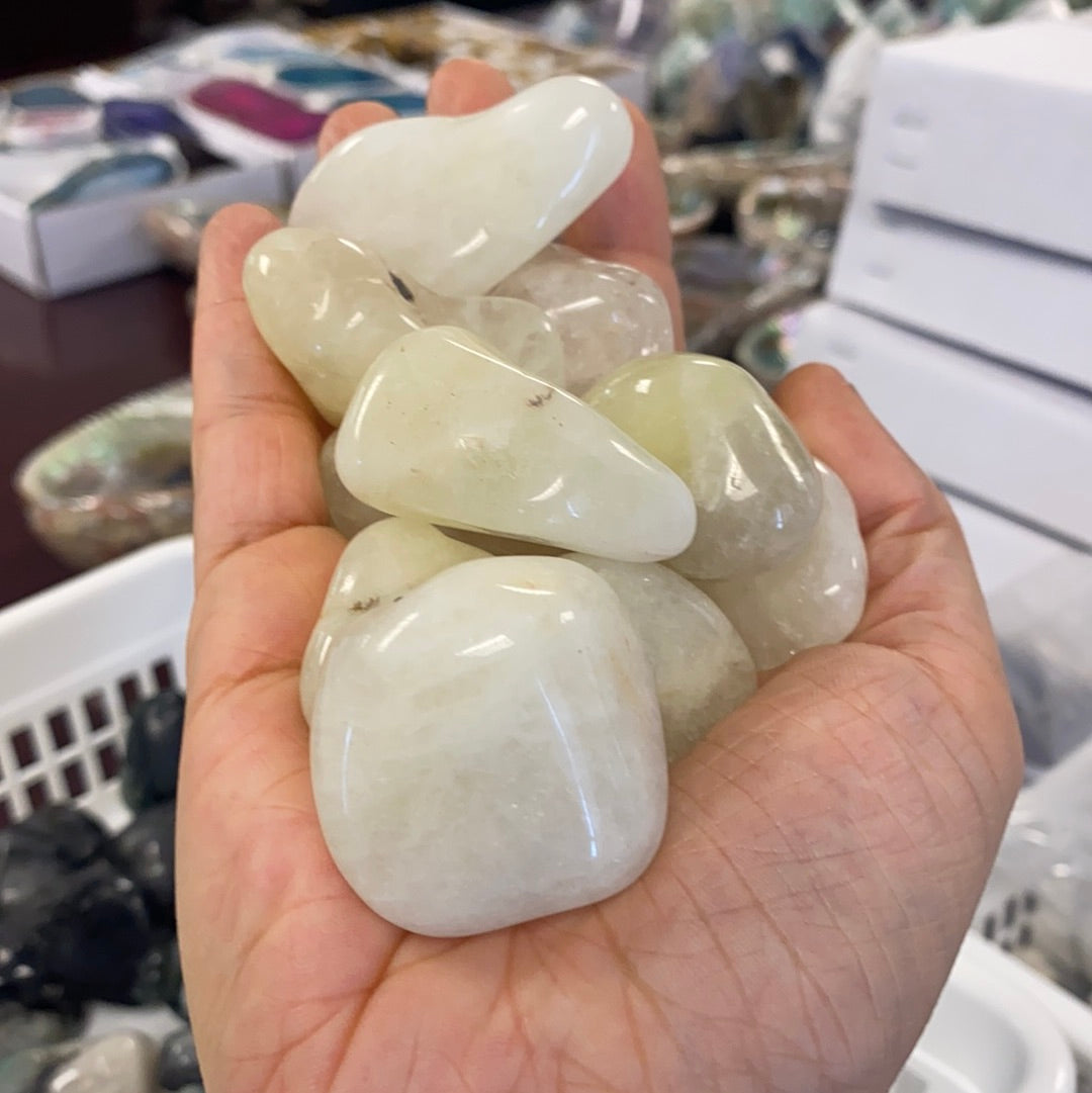 Sulphur Quartz Tumbled Stone