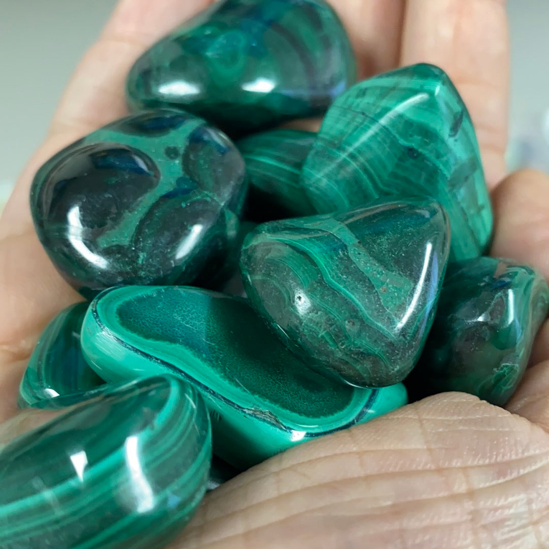 Malachite Tumbled Stones