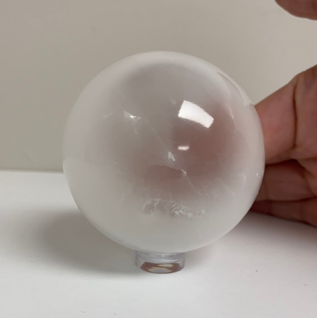 Satin Spar (Selenite) 50-60mm Sphere