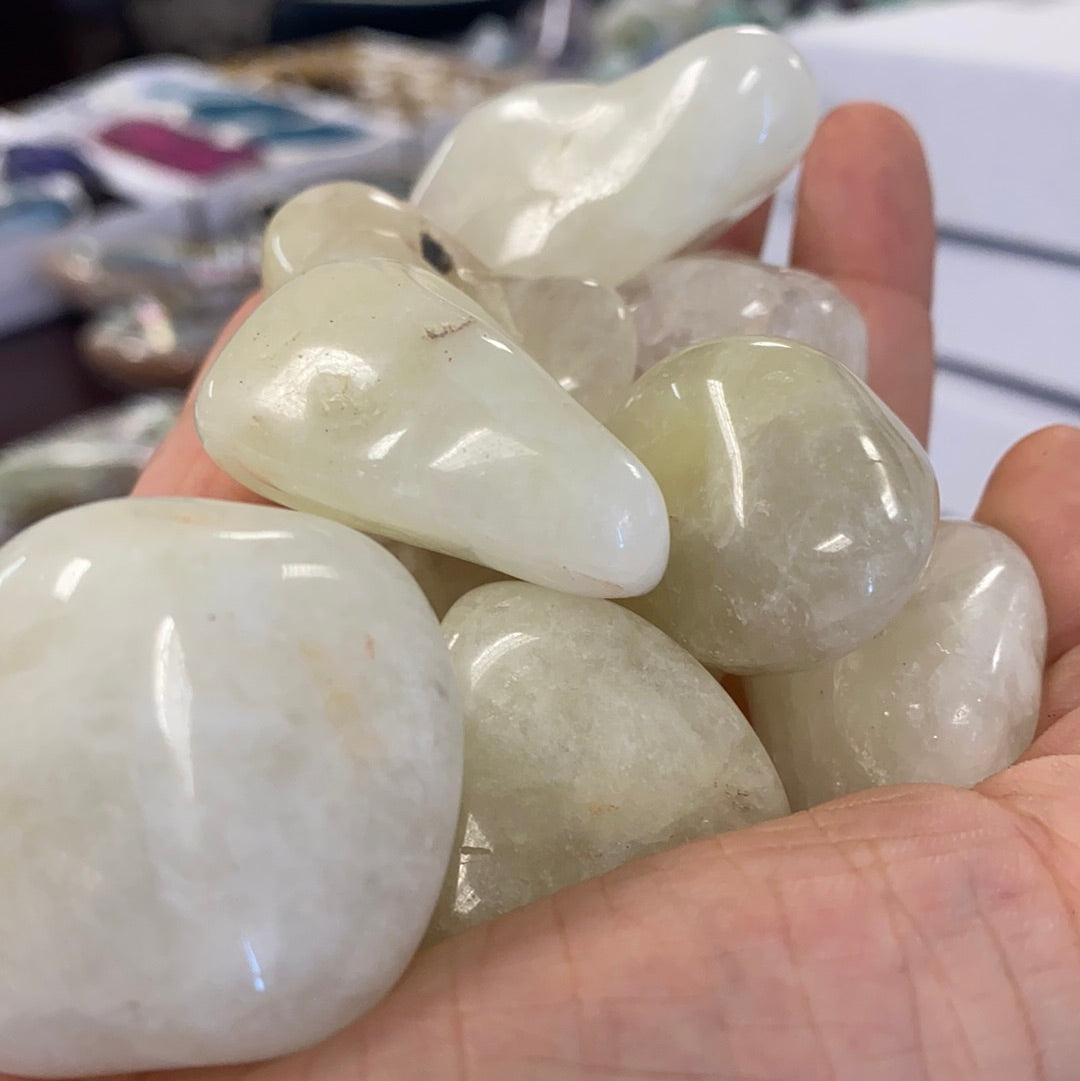 Sulphur Quartz Tumbled Stone