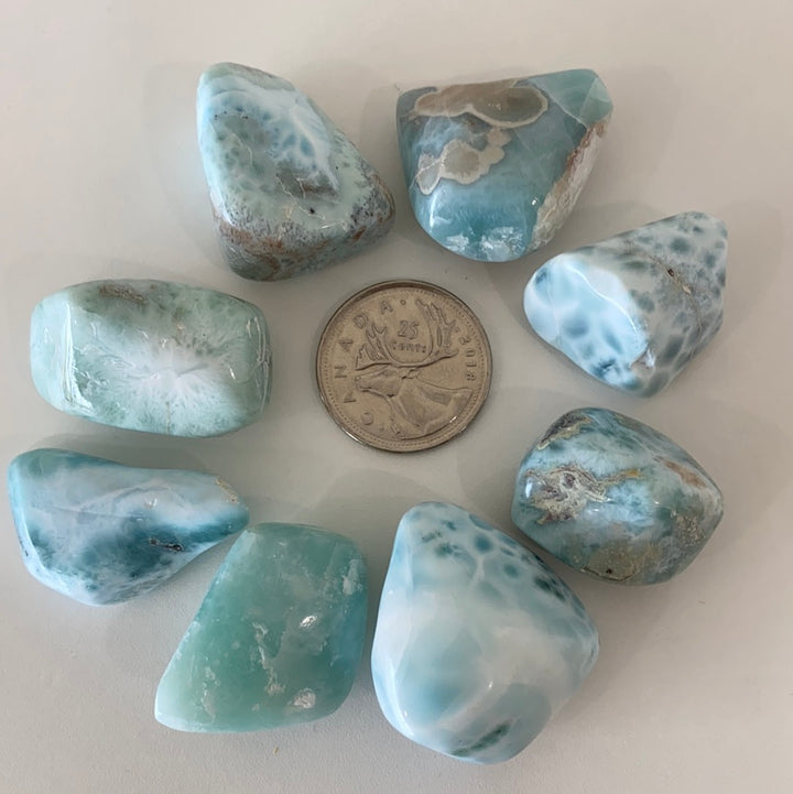 Larimar High Quality Tumbled Stone