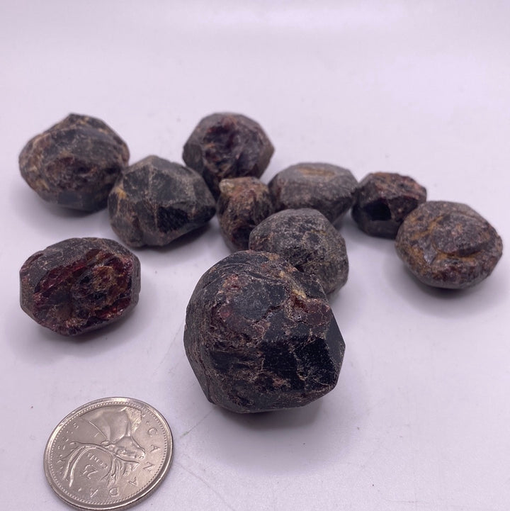 Garnet Faceted Rough Cut