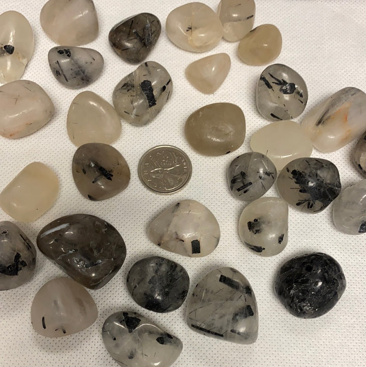 Tourmalated Quartz Tumbled