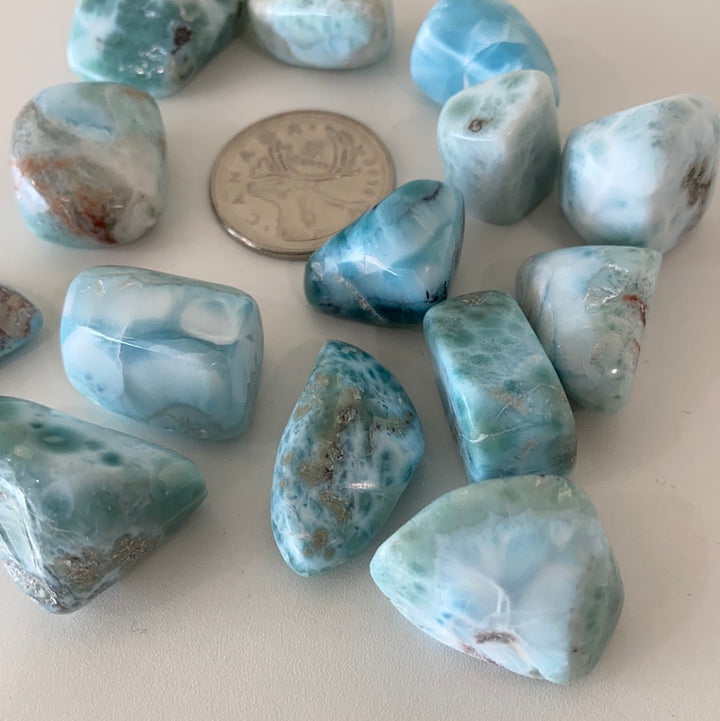 Larimar High Quality Tumbled Stone