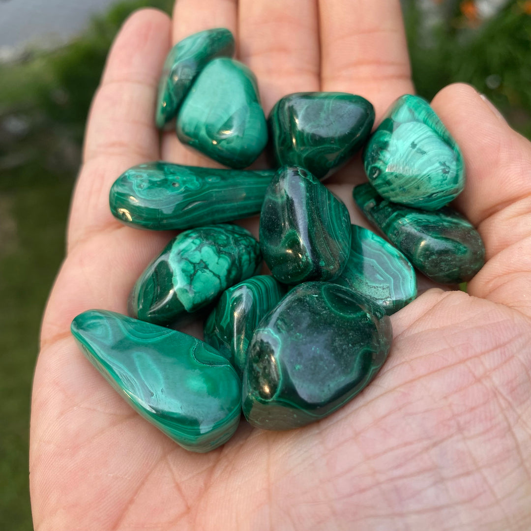 Malachite Tumbled Stones