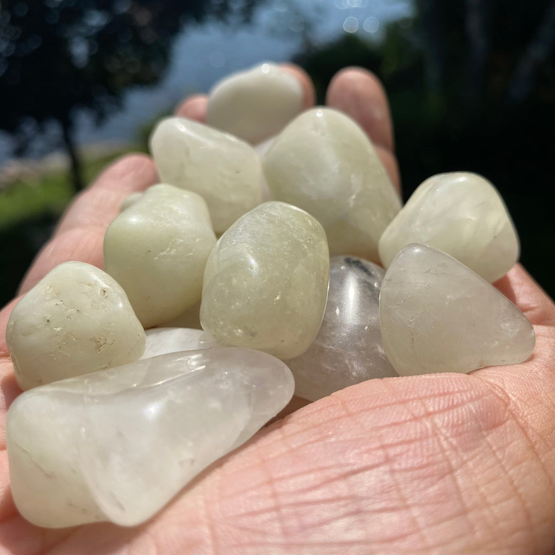 Sulphur Quartz Tumbled Stone