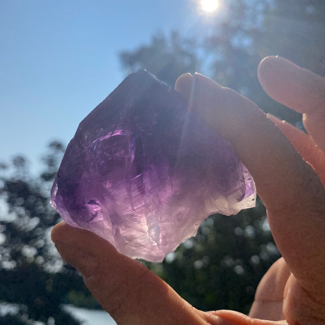 AAA Rough Amethyst Single Terminated Crystal (Item 1)