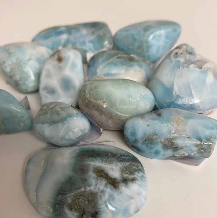 Larimar High Quality Tumbled Stone