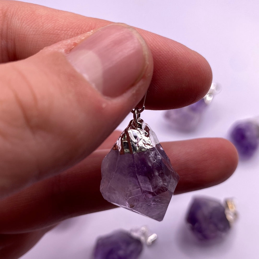Amethyst Electroplated Point (1”)