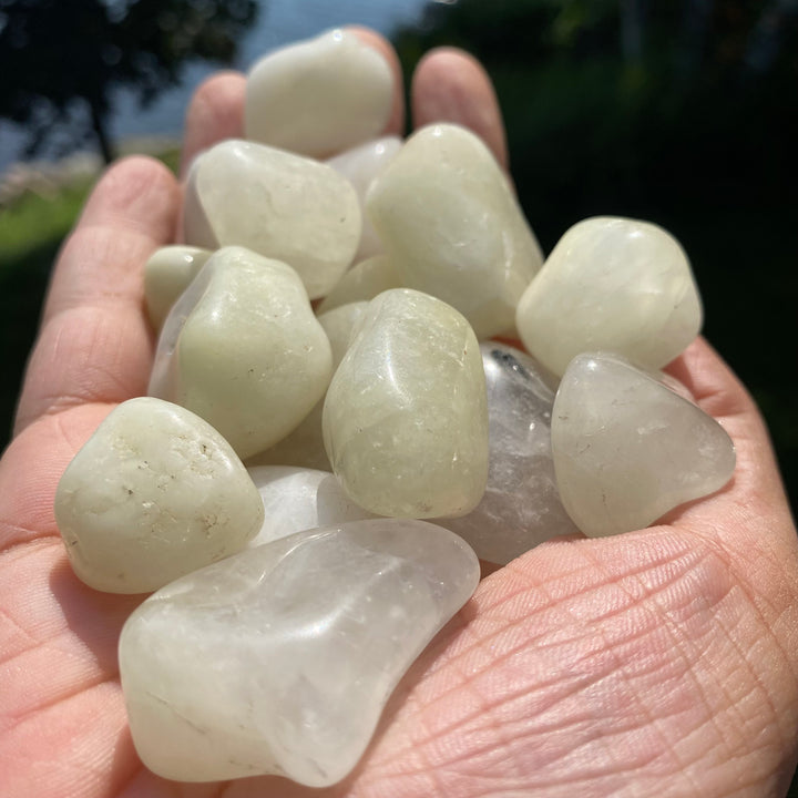 Sulphur Quartz Tumbled Stone