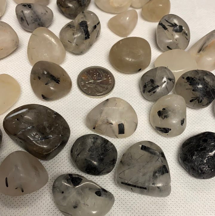 Tourmalated Quartz Tumbled