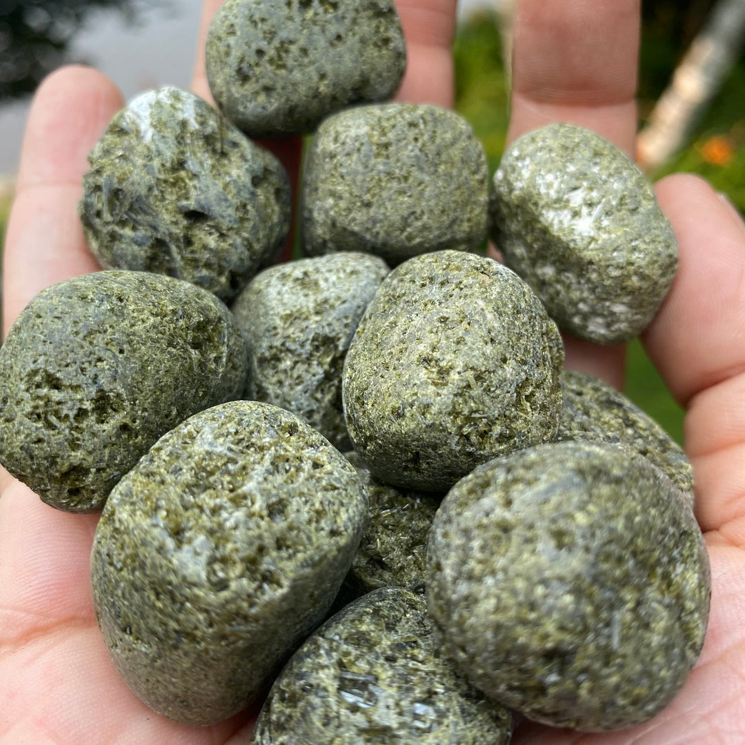 Epidote Tumbled Stone