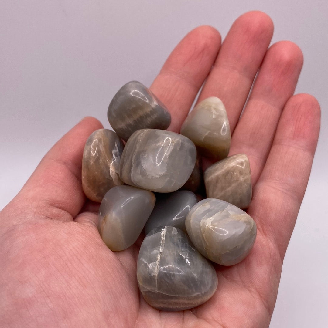 Black Moonstone Tumbled