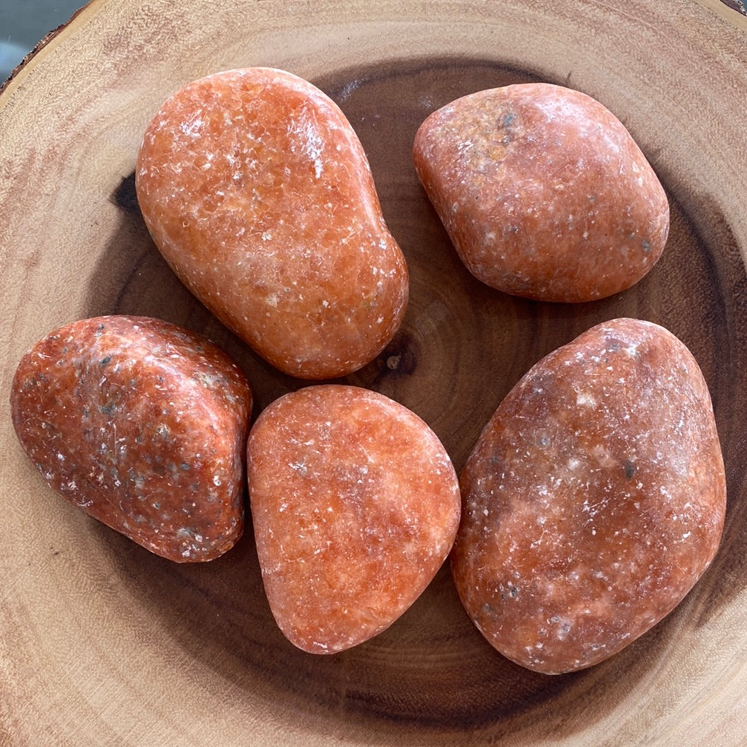 Jumbo Tumbled Orange Calcite