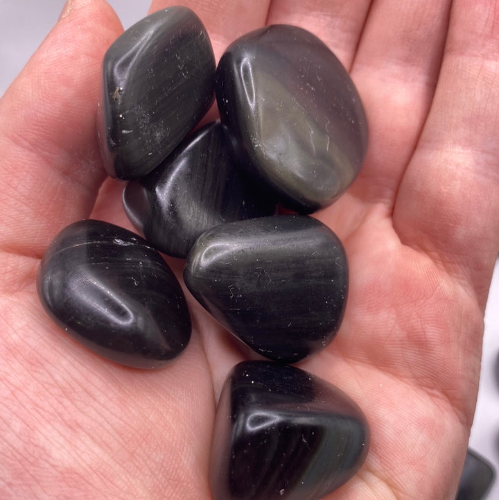 Tumbled Rainbow Obsidian