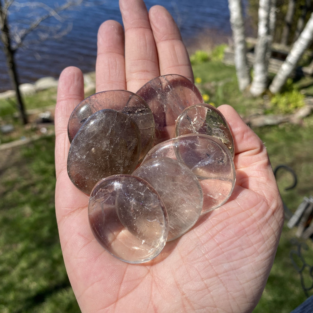 Smokey Quartz Polished Palm Stone Crystal