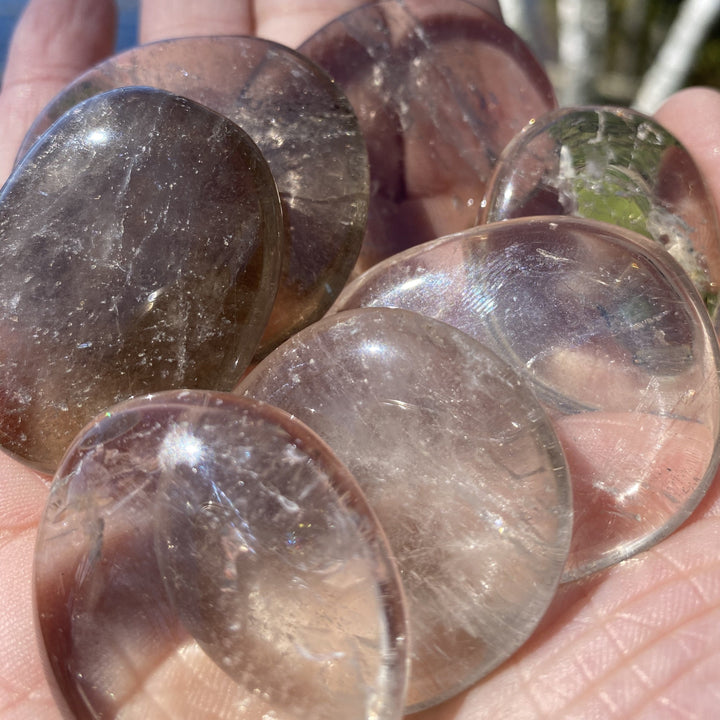 Smokey Quartz Polished Palm Stone Crystal